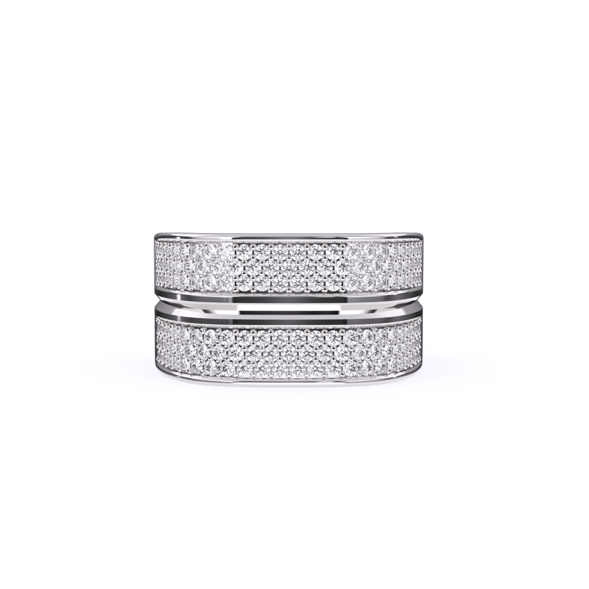 Round Lab Grown Diamond Men’s Ring